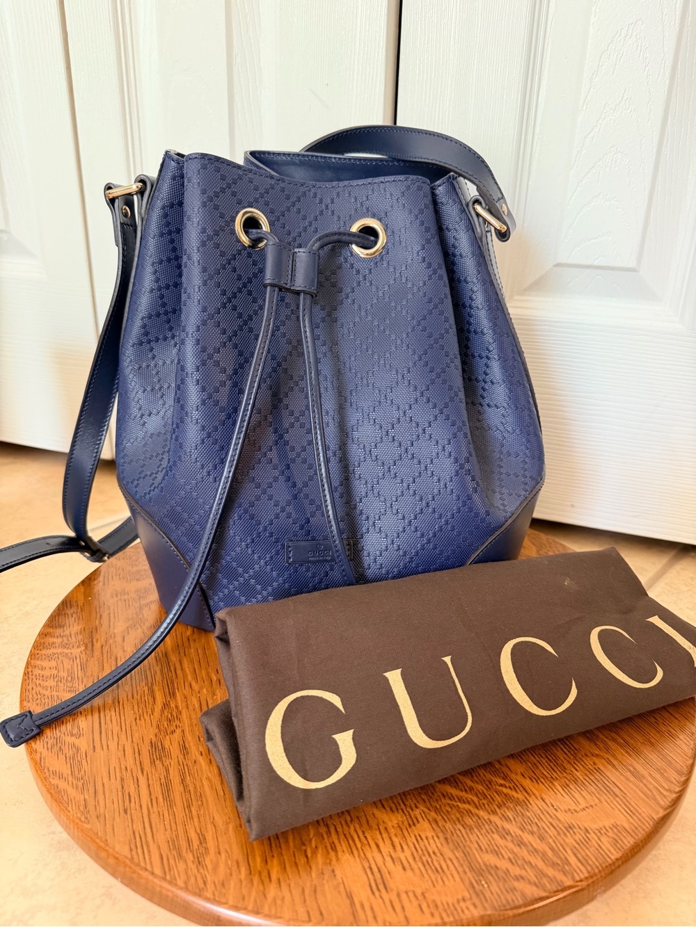 Gucci Bright Diamanté Bucket Bag Crossbody